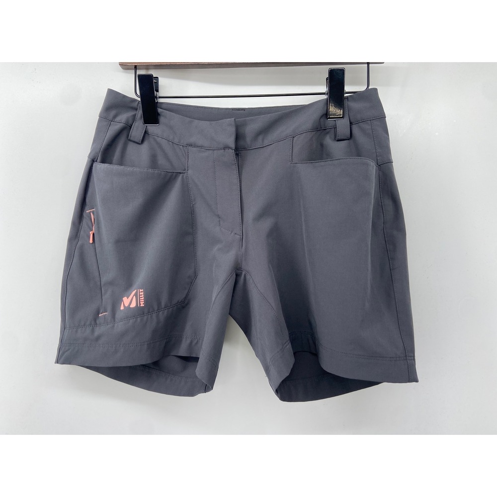 Millet Shorts Women 4 Gray Mitake Stretch Hiking Gorpcore Outdoor Active Wicking